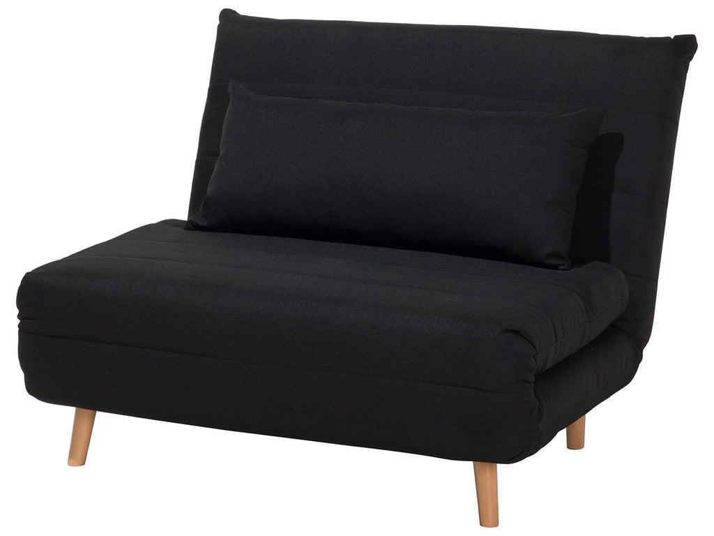 Single Sofa Bed SETTEN Fabric Black