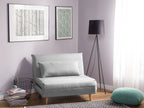 Single Sofa Bed SETTEN Fabric Light Grey