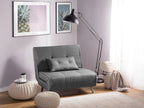Single Sofa Bed FARRIS Fabric Dark Grey