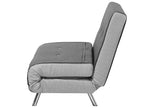 Single Sofa Bed FARRIS Fabric Dark Grey