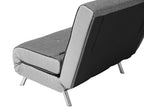 Single Sofa Bed FARRIS Fabric Dark Grey