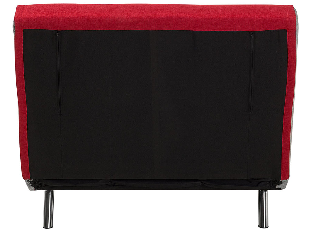 Single Sofa Bed FARRIS Fabric Red