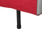 Single Sofa Bed FARRIS Fabric Red