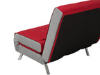 Single Sofa Bed FARRIS Fabric Red