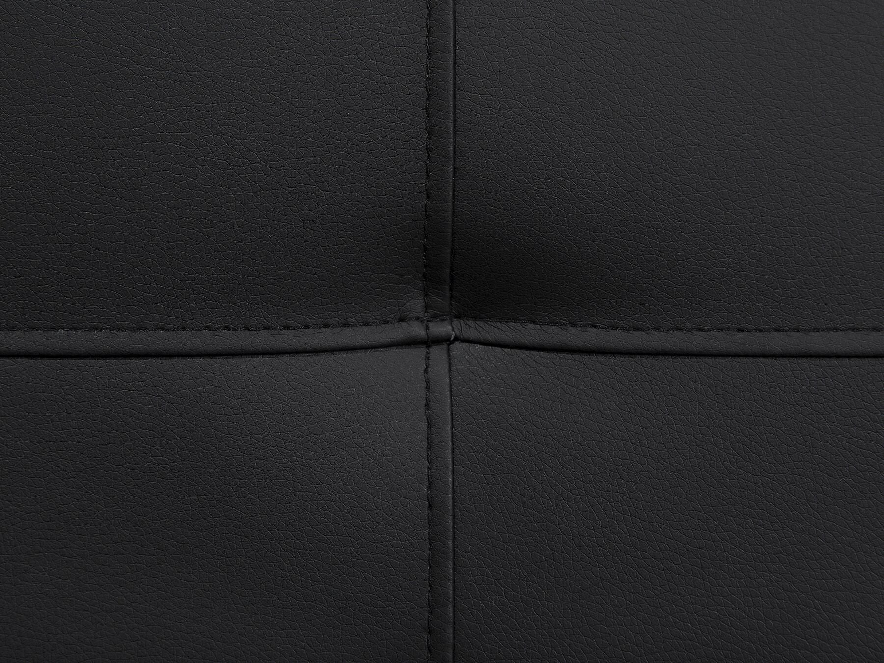 Sofa Bed DERBY Faux Leather Black 3 Seater