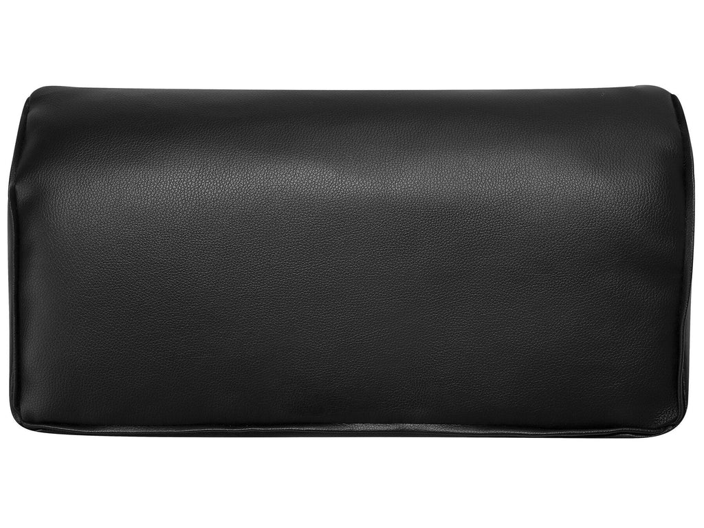 Sofa Bed ROXEN Faux Leather Black 3 Seater