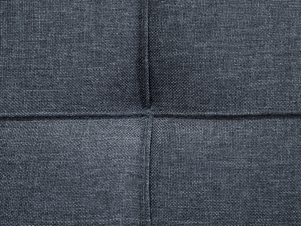 Sofa Bed ROXEN Fabric Dark Grey 3 Seater