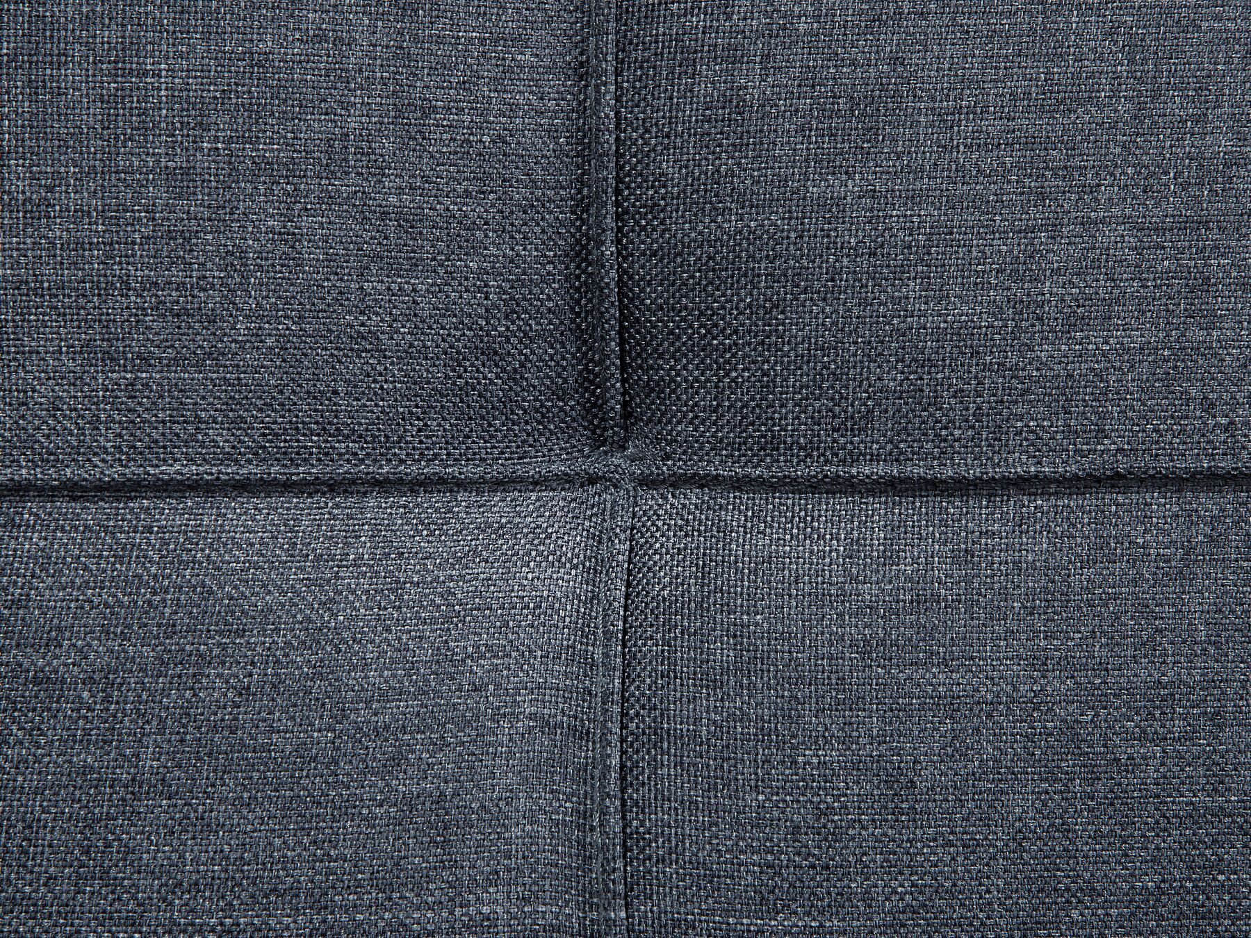 Sofa Bed ROXEN Fabric Dark Grey 3 Seater