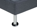 Sofa Bed ROXEN Fabric Dark Grey 3 Seater