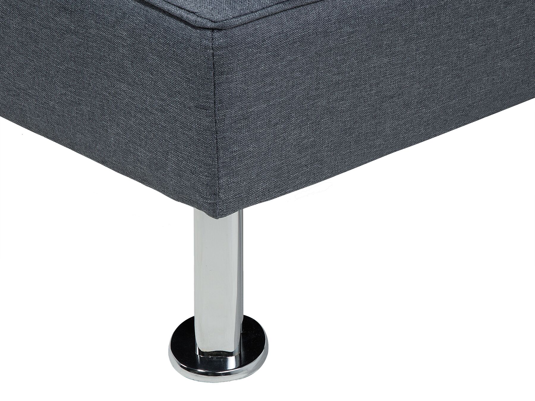 Sofa Bed ROXEN Fabric Dark Grey 3 Seater