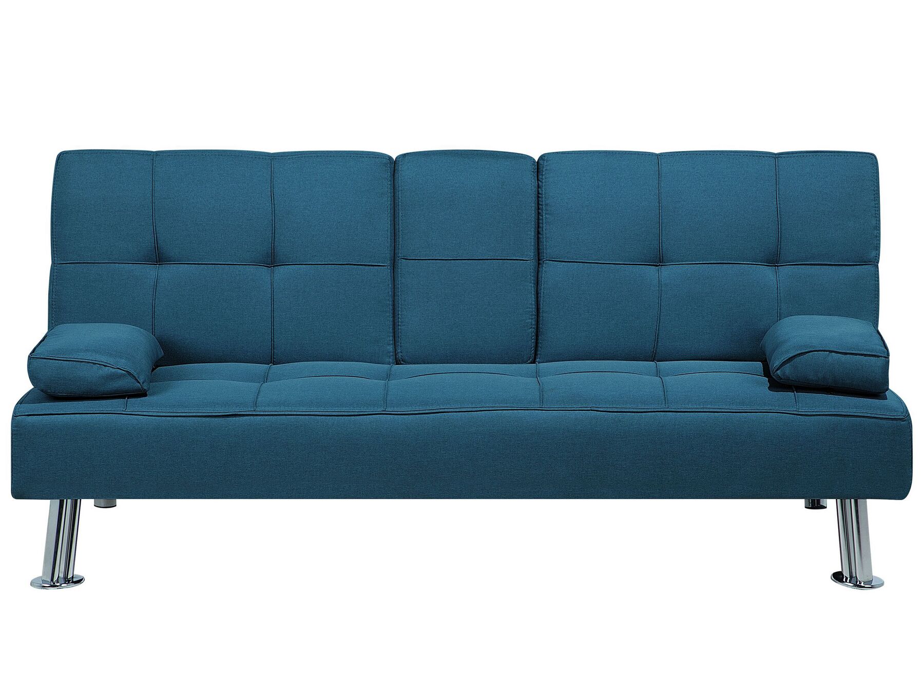 Sofa Bed ROXEN Fabric Blue 3 Seater