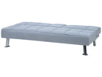 Sofa Bed ROXEN Fabric Light Grey 3 Seater