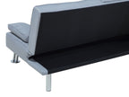 Sofa Bed ROXEN Fabric Light Grey 3 Seater