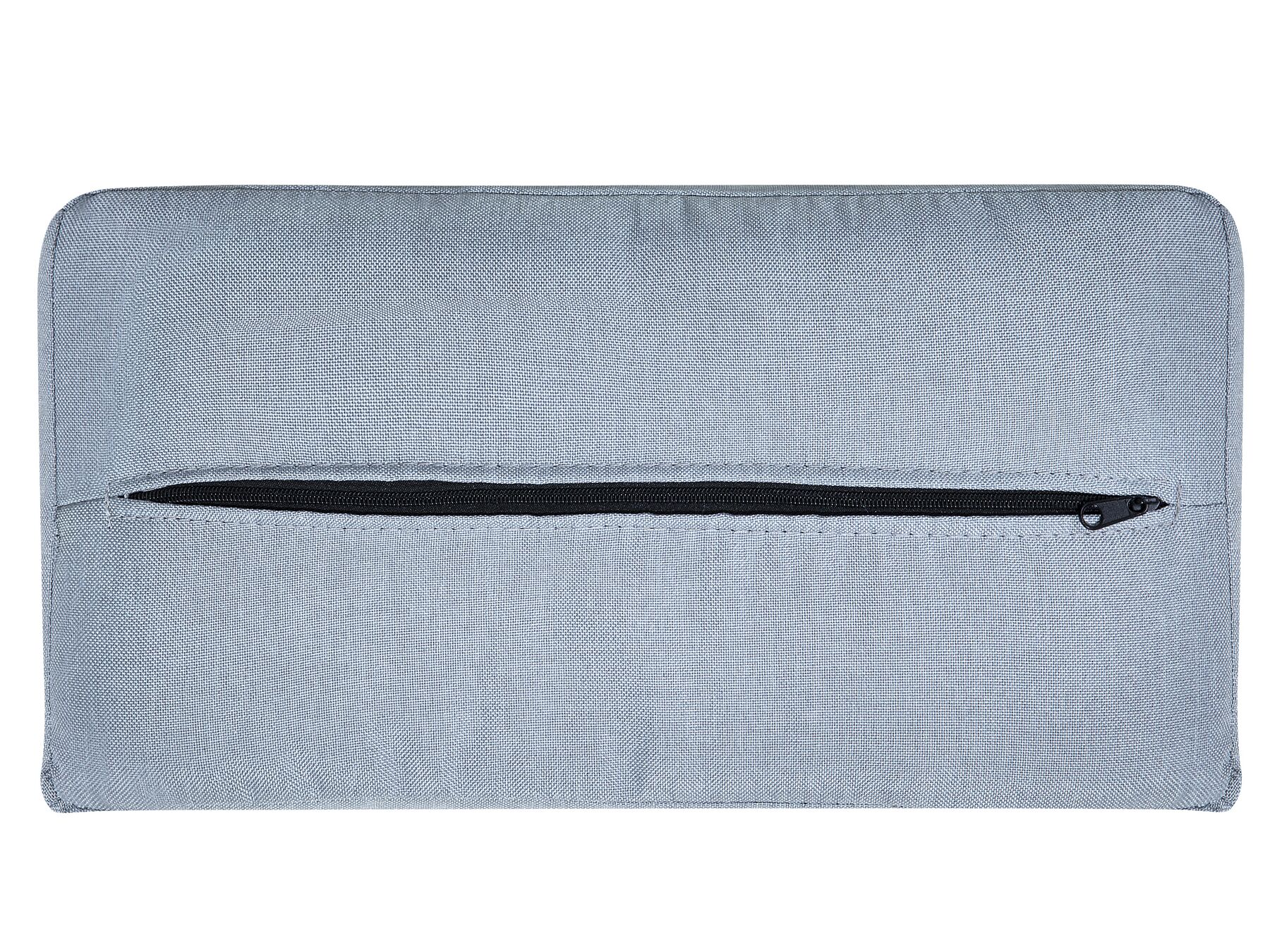 Sofa Bed ROXEN Fabric Light Grey 3 Seater