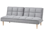 Sofa Bed SILJAN Fabric Light Grey Grey 3 Seater