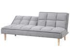 Sofa Bed SILJAN Fabric Light Grey Grey 3 Seater