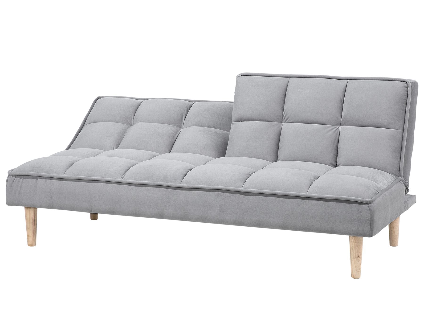 Sofa Bed SILJAN Fabric Light Grey Grey 3 Seater