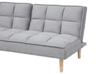 Sofa Bed SILJAN Fabric Light Grey Grey 3 Seater