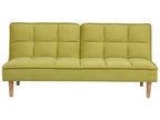 Sofa Bed SILJAN Fabric Olive Green 3 Seater