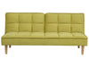 Sofa Bed Fabric Olive Green 3 Seater
