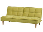 Sofa Bed SILJAN Fabric Olive Green 3 Seater