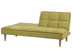 Sofa Bed SILJAN Fabric Olive Green 3 Seater