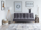 Sofa Bed SILJAN Fabric Dark Grey 3 Seater