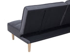 Sofa Bed SILJAN Fabric Dark Grey 3 Seater