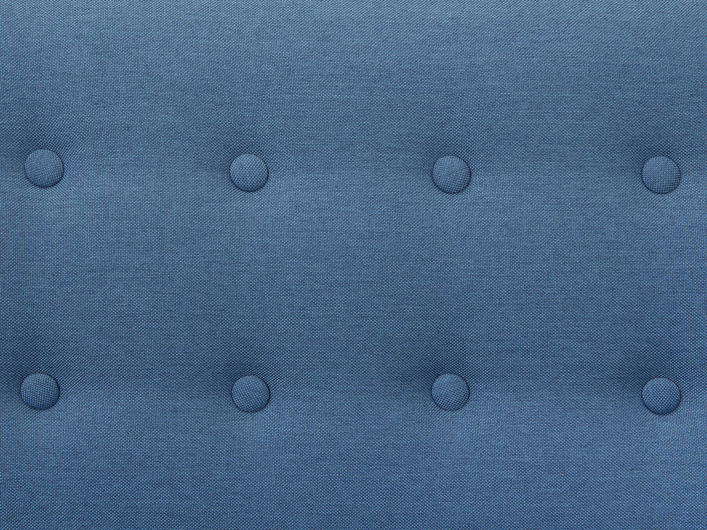 Left Hand Fabric Corner Sofa Blue MOTALA