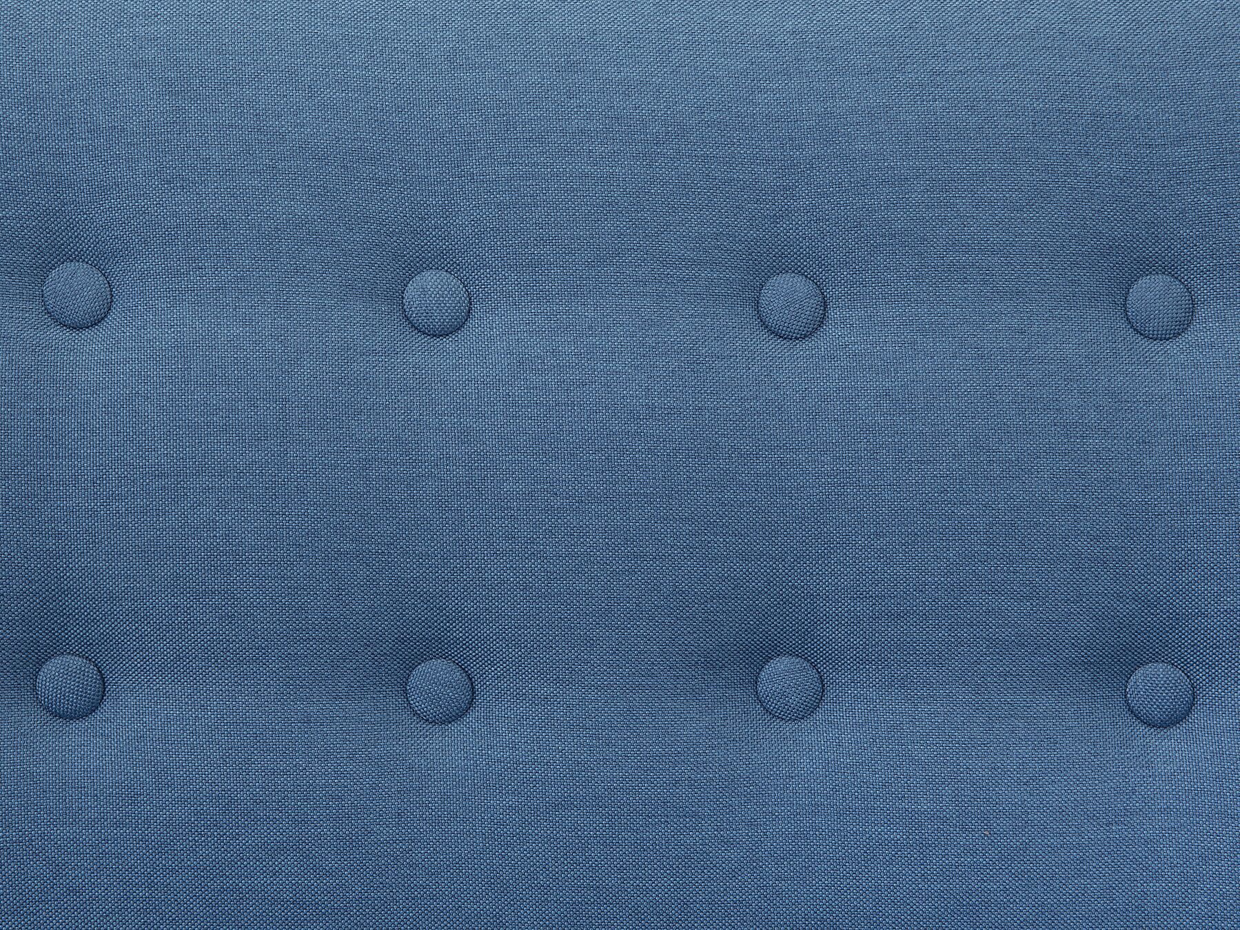 Left Hand Fabric Corner Sofa Blue MOTALA