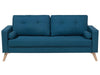 2 Seater Fabric Sofa Blue