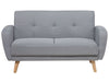 2 Seater Fabric Sofa Bed Grey