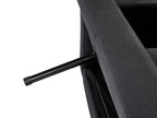 Sofa Bed FLORLI Fabric Black 3 Seater
