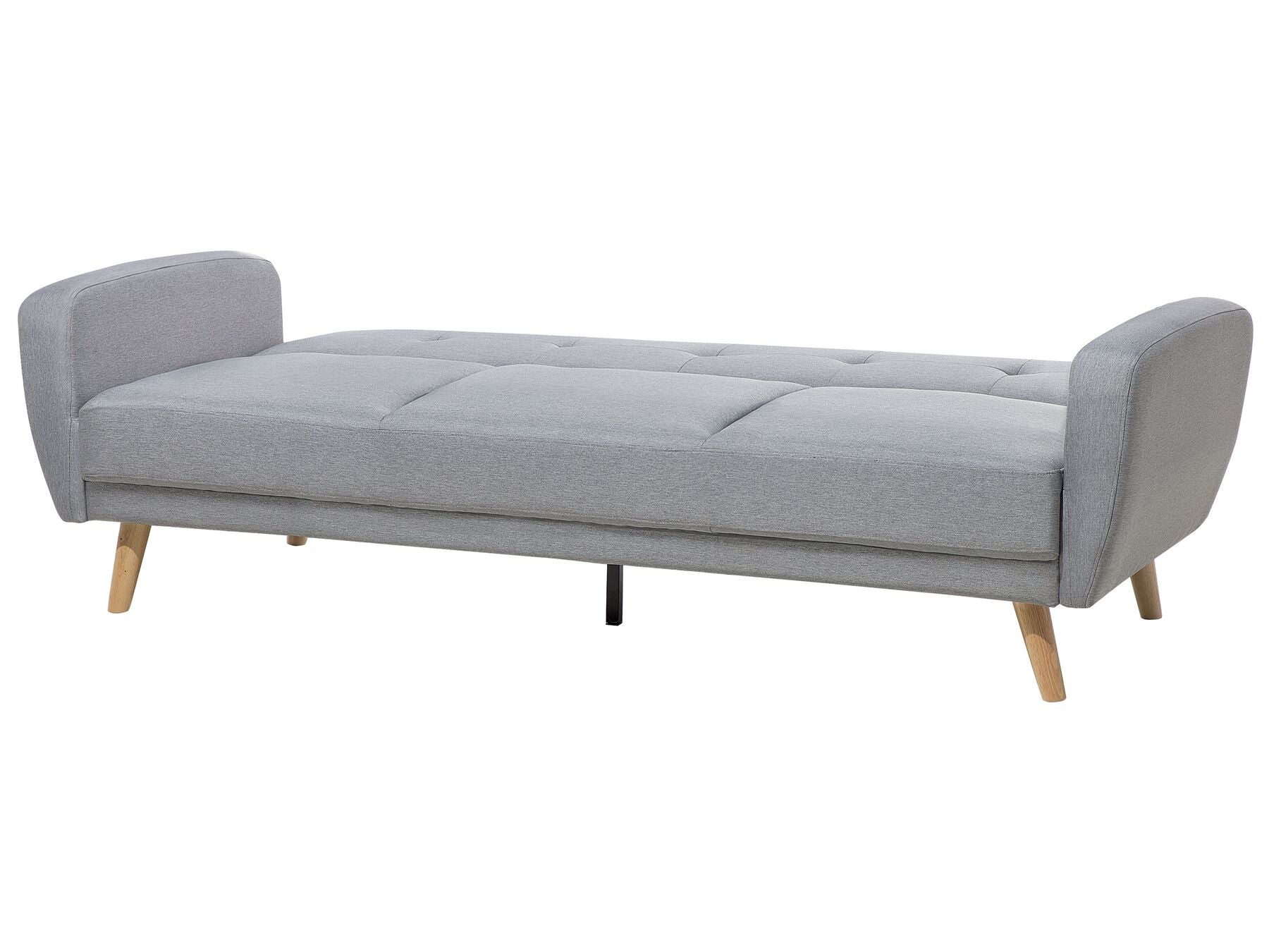 Sofa Bed FLORLI Fabric Light Grey 3 Seater