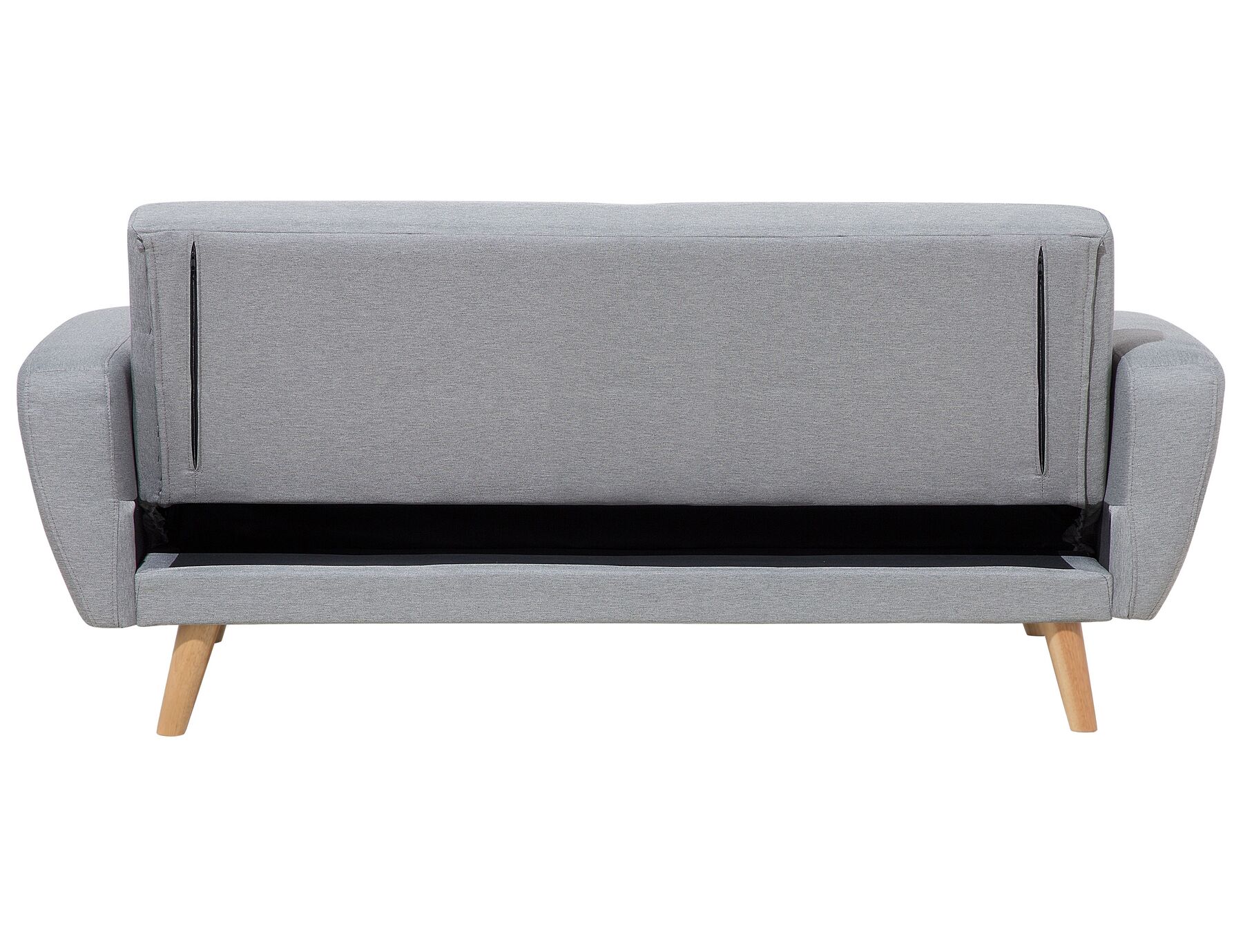 Sofa Bed FLORLI Fabric Light Grey 3 Seater