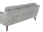 3 Seater Velvet Sofa Light Grey LOKKA