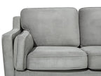 3 Seater Velvet Sofa Light Grey LOKKA