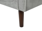 3 Seater Velvet Sofa Light Grey LOKKA
