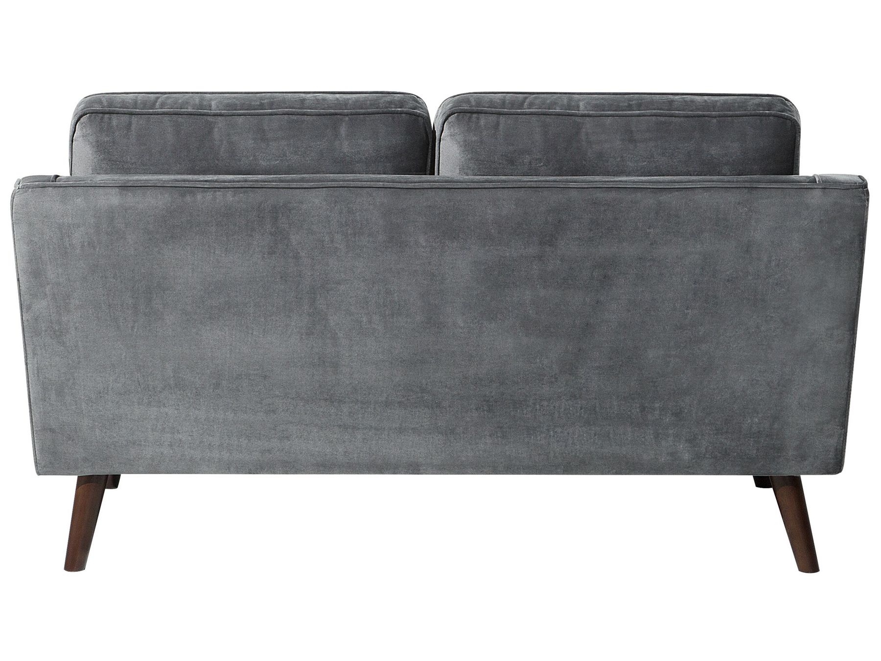 2 Seater Velvet Sofa Grey LOKKA
