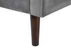 2 Seater Velvet Sofa Grey LOKKA