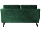 2 Seater Velvet Sofa Green LOKKA