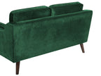 2 Seater Velvet Sofa Green LOKKA