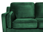 2 Seater Velvet Sofa Green LOKKA