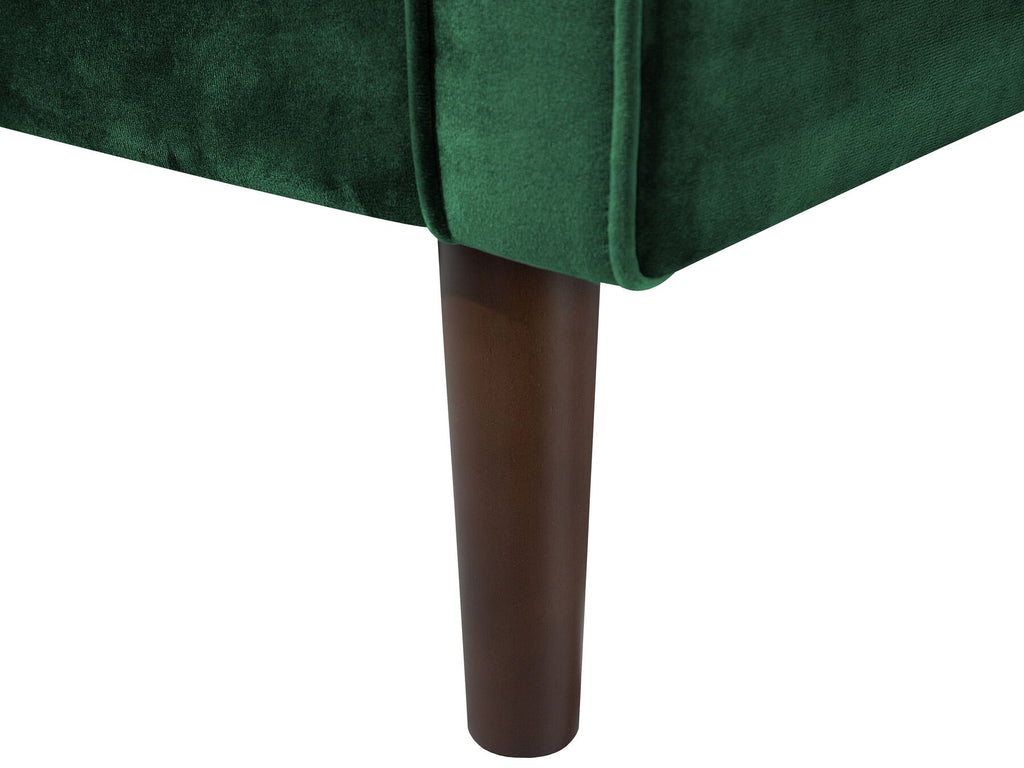2 Seater Velvet Sofa Green LOKKA
