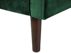 2 Seater Velvet Sofa Green LOKKA