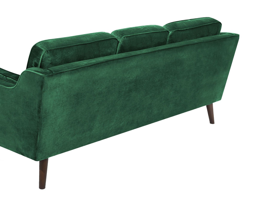 3 Seater Velvet Sofa Green LOKKA