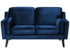 2 Seater Velvet Sofa Navy Blue