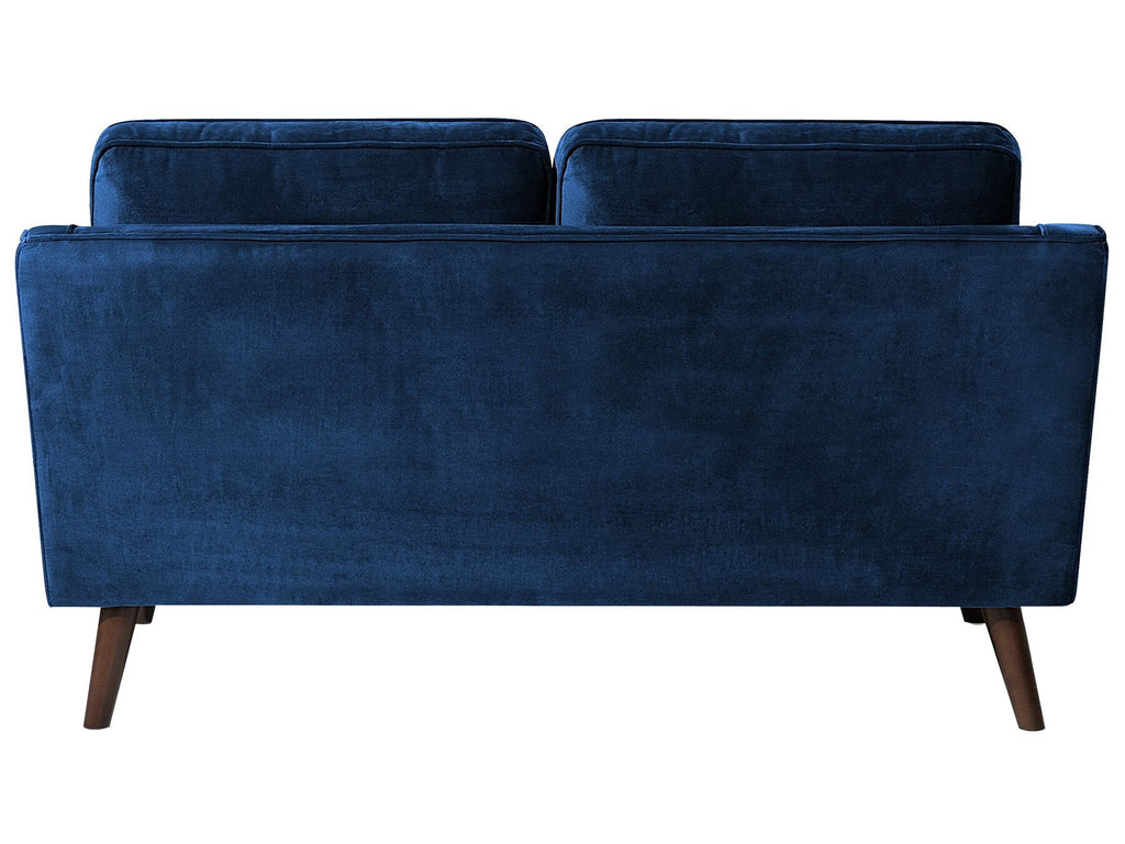 2 Seater Velvet Sofa Navy Blue LOKKA