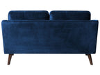 2 Seater Velvet Sofa Navy Blue LOKKA