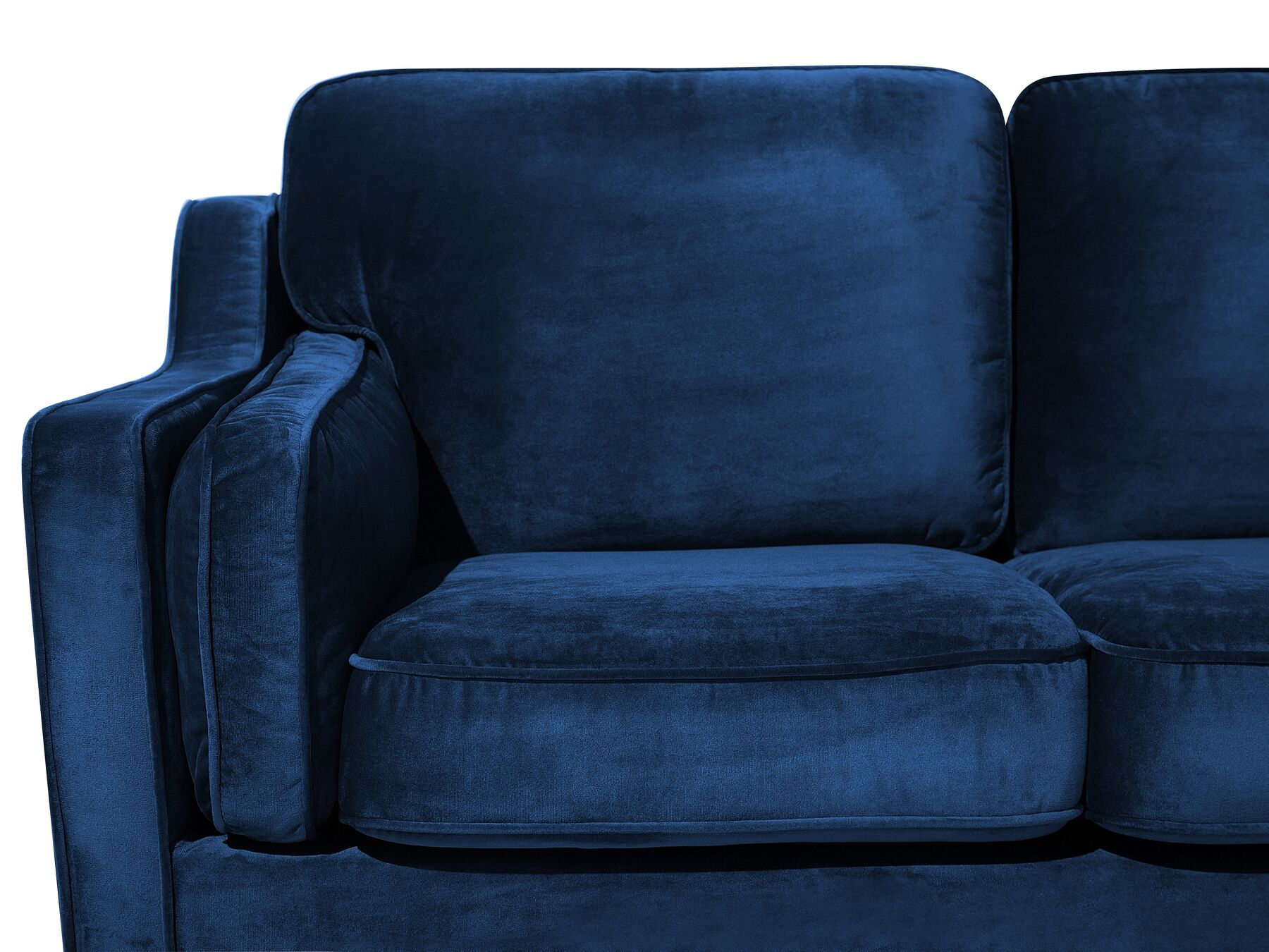 2 Seater Velvet Sofa Navy Blue LOKKA